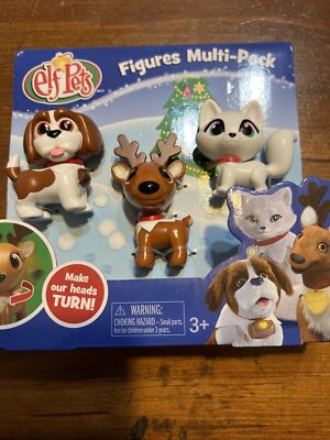 The Elf on the Shelf Elf Pets 3pc Figures Multi Pack Dog Cat Reindeer Toy 3+ NEW