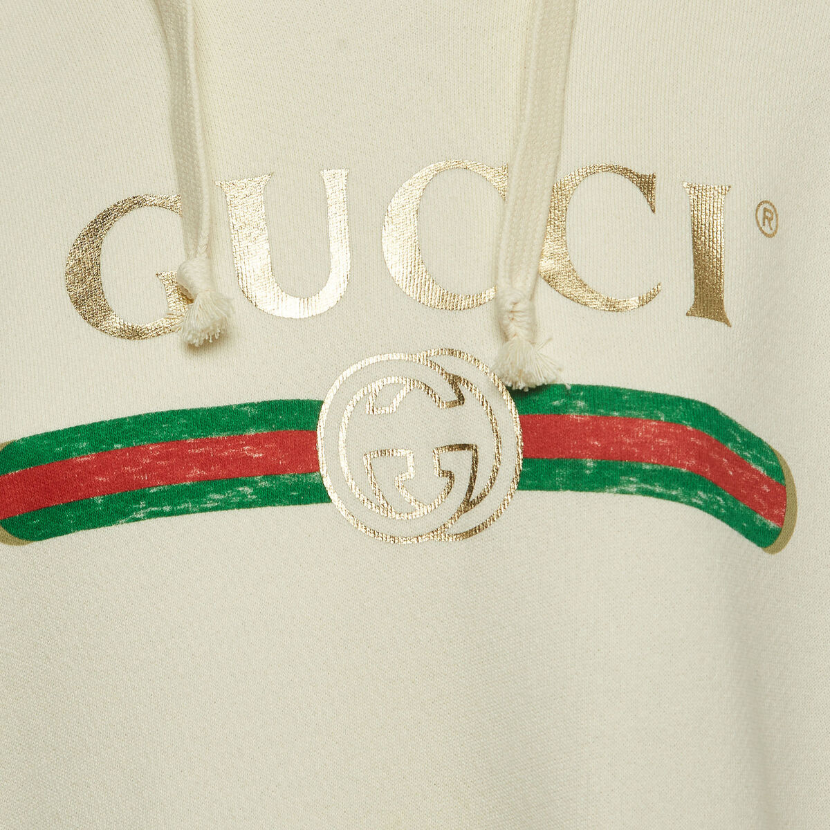 Gucci Cream Logo Print Embroidered Cotton Knit Hoodie XS | eBay Gucci Cream Logo Print Embroidered Cotton Knit Hoodie XS | eBay