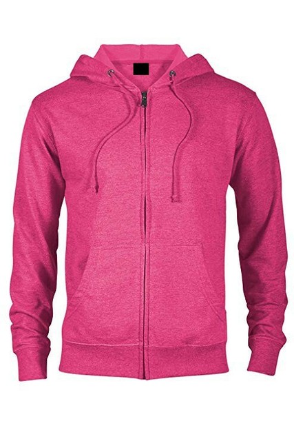 terry fitted full zip hoodie