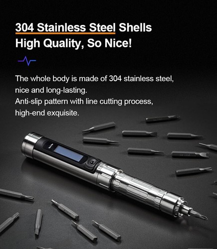 Miniware ES15S Electric Screwdriver Motion Control 24 Bits Portable Repair Tool - Picture 3 of 22