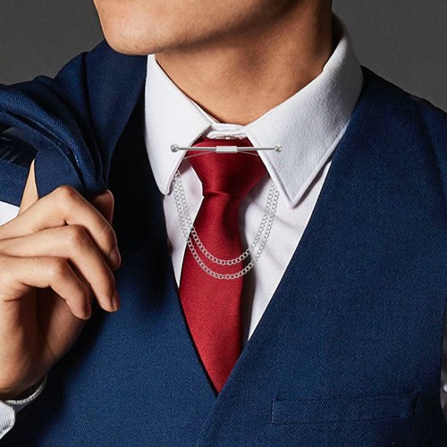 Shirt Collar Support Men's Stays Fashion Suit Brooch Pin Man Tie Pins for - Afbeelding 5 van 12