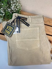 NEW Vintage 1946 Men's Khaki Corduroy Pants Modern Straight Fit Stretch SZ 40