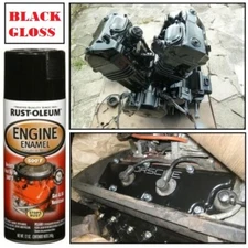 Black Gloss Coating Rust Preventive Engine Enamel High Temp Rotor Caliper Paint