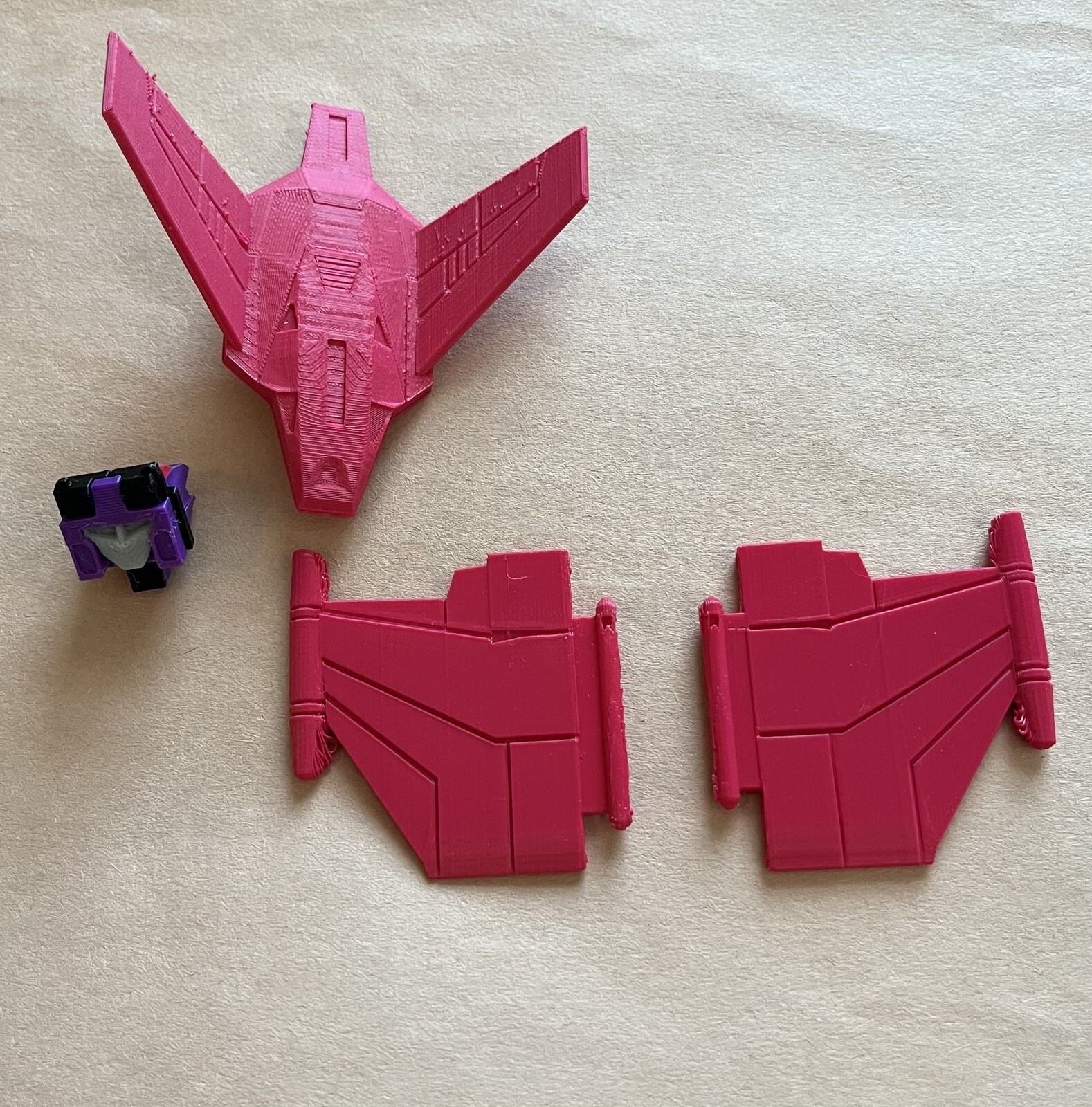 Transformers G1 Apeface Replacement head, shield, and wings all 3D Printed