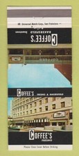 Matchbook Cover - Coffee's Bakersfield Fresno CA Clothes 30 Strike