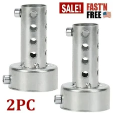 2 Universal Motorcycle Exhaust Can Muffler Insert Baffle DB Killer Silencer 48mm