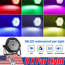 270W IP65 Waterproof RGBW 36LED Par Light DMX Stage DJ Par Can Light Beam Wash