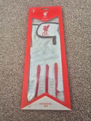 Klassisch Offiziell Liverpool FC Geschäft GRÖSSE S Linke Hand Golfhandschuh Neu