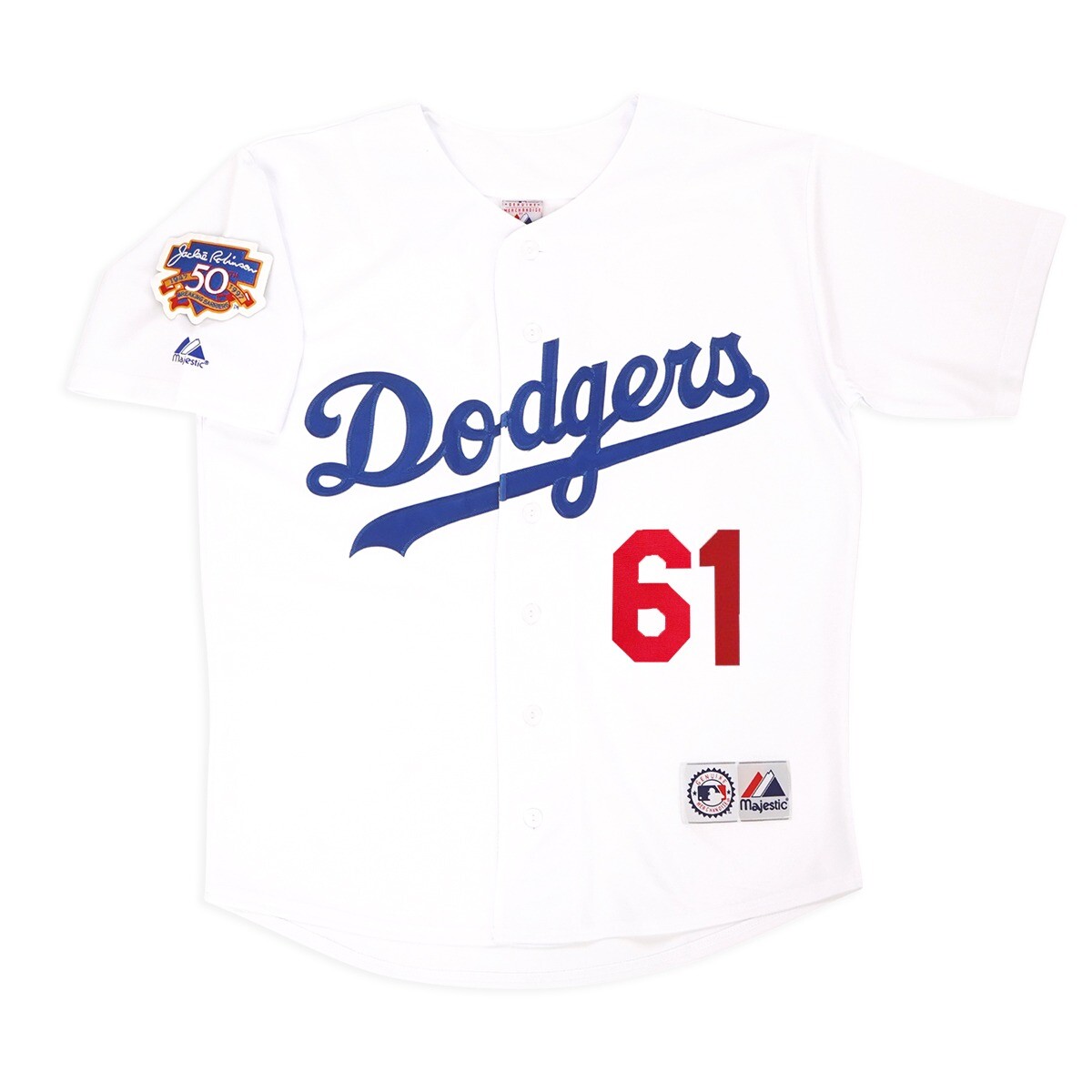 Chan Ho Park 1997 Los Angeles Dodgers Home Jersey w/ Jackie 50th