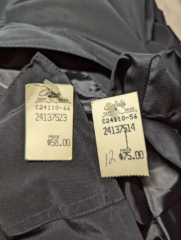 NUEVO CON ETIQUETAS De Colección $133 LIZ CLAIBORNE Mujeres Talla 12 Falda Blazer Traje Conjunto 2 Piezas NEGRO SÓLIDO Foto 4 de 4