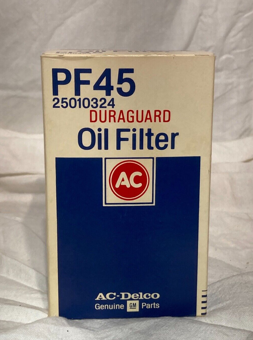 Vintage AC Delco Duraguard PF 45 Automotive Oil Filter  25010324 USA