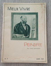 Van Dongen MIEUX VIVRE " PEINDRE " #3 - Mars 1937 Revue Mensuelle - Peintre