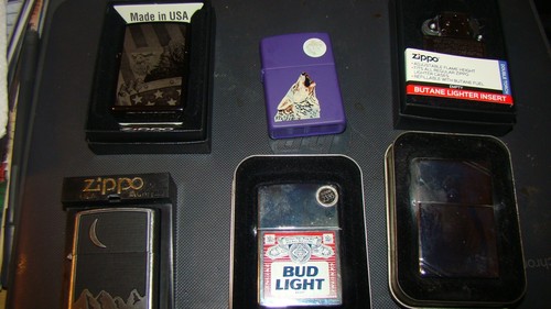 6 Zippo Lighters Lot of 6 new Zippo lighters