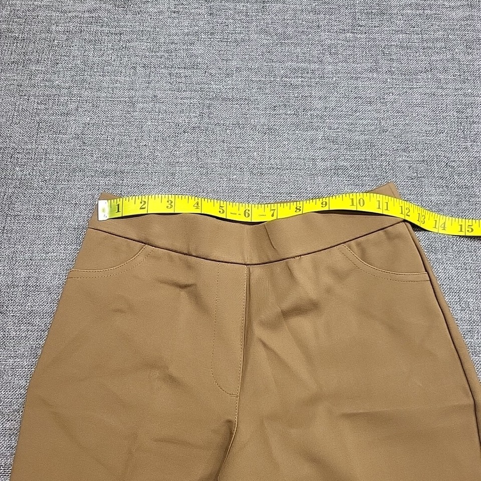 Susan Graver Pull On Elastic Waist Pants Petite XX Small Sz Mocha Haze