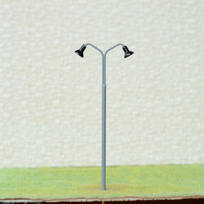 5 X OO / HO Scale LED Street Light Model Train Railroad Path Lamp Post 702gr