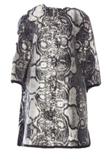 Giambattista Valli Snake Print Coat Sz 40 = Us 4 (fits All) Nwot - Rt $3.1k + Tx