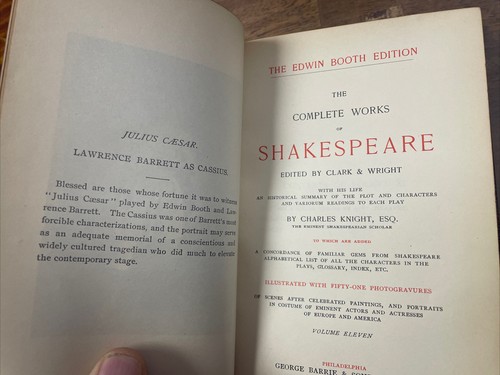 Works of William Shakespeare, 1899. Cambridge Edition Text George Barrie - 第 12/15 張圖片
