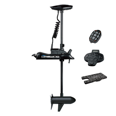 HASWING CAYMAN 12V 55LB  54'' Shaft TROLLING MOTOR Black RMT Foot ctrl Bracket