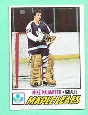 (1) MIKE PALMATEER 1977-78 O-PEE-CHEE  # 211 LEAFS GOALIE ROOKIE NM  (J1788)