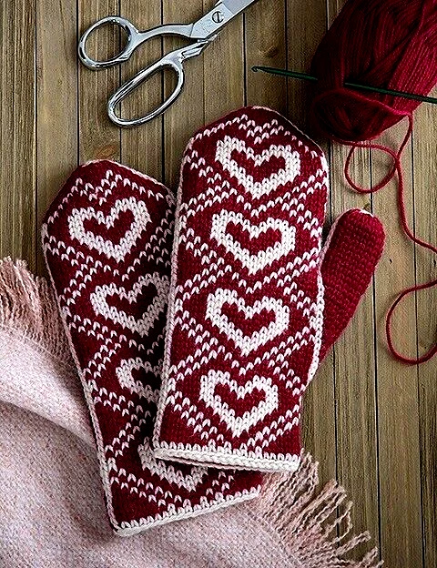 Fair Isle Mittens Crochet Book by Leisure Arts - Image 3 of 4