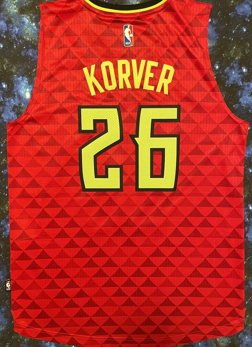 Adidas Kyle Korver Atlanta Hawks NBA Women's Red 2014-15 Replica Jersey, Size: Medium