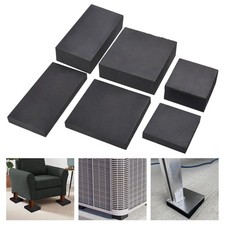 4pc/set Rubber Shock Pads Square Anti Vibration Mat Non-slip Mats Various Size