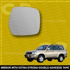 Image of For Toyota Land Cruiser wing mirror glass 97-02 Right side with Wide Angle