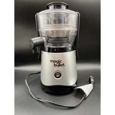 Magic Bullet Juicer Attachment Silver Black Complete Set MBJ-100 Works