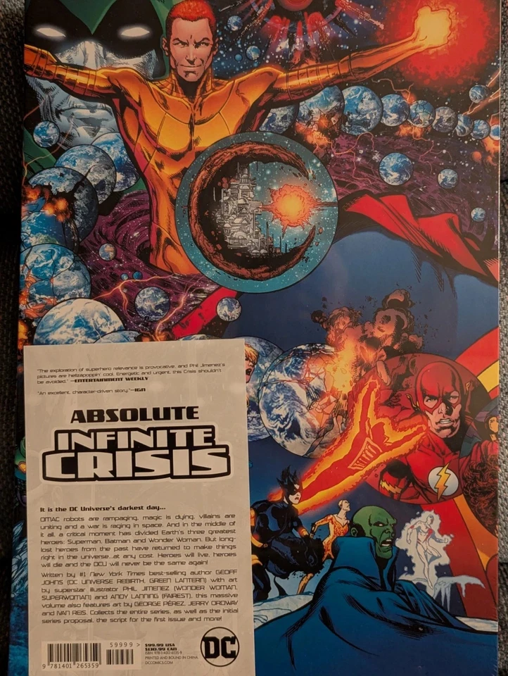 Absolute Infinite Crisis Geoff Johns DC Comics Tapa Dura HC Omnibus ¡NUEVO SELLADO! Foto 2 de 3