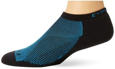 Thorlos Experia Multi-Sport Thin Padded Low Cut Sock Small, Blue Aster/Black