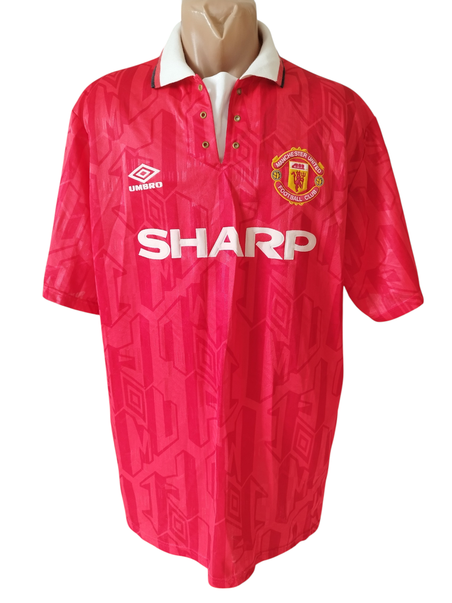 ウェア UMBRO Manchester United 92-94  kit Manchester United football jersey vintage shirt 1992-94 Umbro size