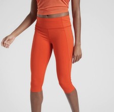 Athleta Velocity Stash Pocket Crop Leggings Size Small 28x16 Ci5594