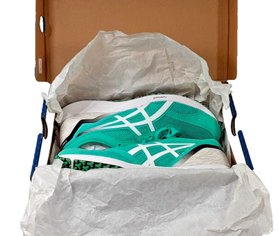 Asics Tartheredge 1012A463-400 Women's 9 Blue Mesh Athletic Sports Running Shoes