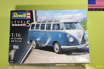 Revell Volkswagen T1 Samba Bus 1:16 07009 Level 5 Model Kit - New Open Box
