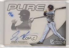 2014 Leaf Trinity Perfect Game Pure Silver 30/40 Greg Pickett #PGP-GP1 Auto 3c7
