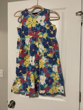 Girls Lands End Floral Sundress Size 12