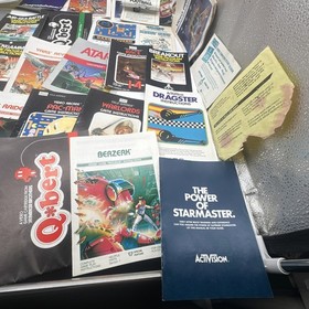 Lot of 48 Instruction Manuals for Atari 2600 7800 Colecovision Intellivision