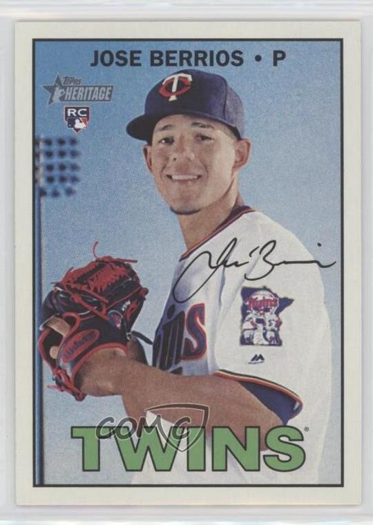 2016 Topps Heritage High Number Short Print Jose Berrios #709 0w8