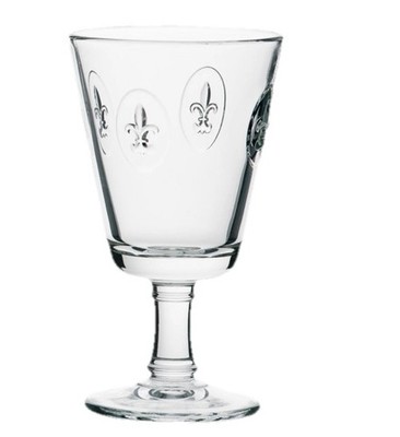 La Rochere Fleur De Lys Clear Stem/Wine Glasses Set/4 Made In France NWT Saints