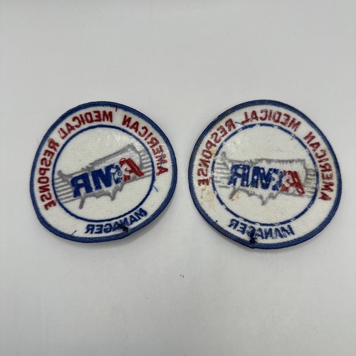 Lot Of 2 AMR American Medical Response Manager Ambulance EMS Transport Patch - Picture 2 of 2