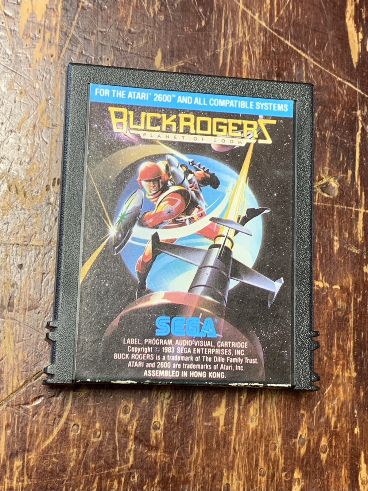 Buck Rogers Atari 2600 Video Game Cartridge -Planet Of Zoom ( Vintage 1983) Sega