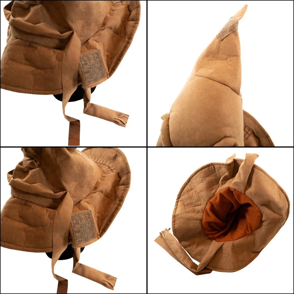 Harry Potter Sorting Hat Brown Wizard Hat Magical Hogwarts Cosplay Costume - Image 4 of 4