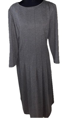 fleece midi dress Zyekqe Fleece Dresses for Women Flannel Crew Neck Long Sleeve Casual Loose Midi Dress Solid Color Warm Pajamas Dresses, Women's, Size: XL, Green