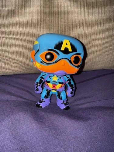 Funko Pop! Marvel Captain America Black Light #648 Vinyl Figure Target Ex Loose
