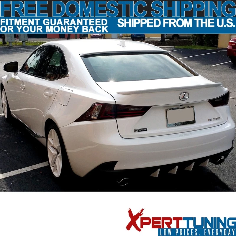 Fits 14-20 Lexus IS250 IS350 IKON Style Rear Roof Spoiler - Carbon Fiber Foto 2 de 4