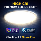 PREMIUM 36W LED Ceiling Down Light THIN Oyster Lamp Modern Day Light 6000K