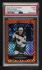 2022-23 O-Pee-Chee Platinum Preview Orange Checkers 13/15 Marco Rossi PSA 7 16au