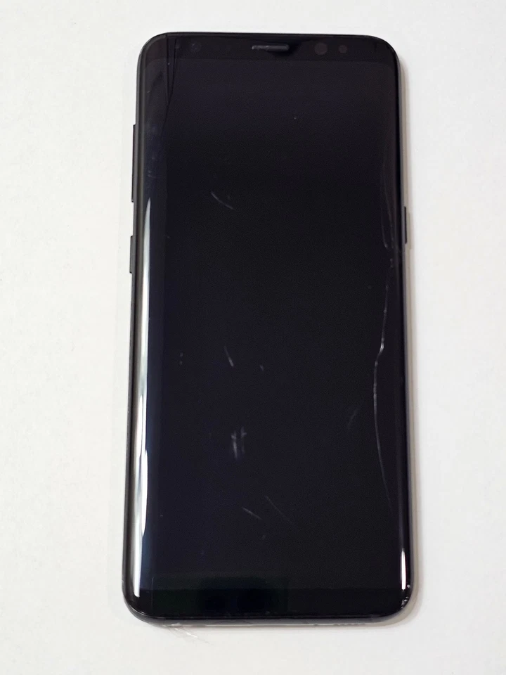 Pantalla Samsung Galaxy S8 G950U AMOLED Negra Original OEM AGRIETADA Foto 2 de 3