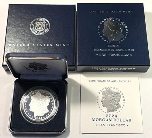 2024 San Francisco Morgan Proof Silver Dollar with Box and COA