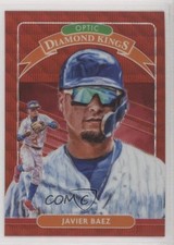 2020 Panini Donruss Optic Diamond Kings Retail Red Wave Prizm Javier Baez 1h31
